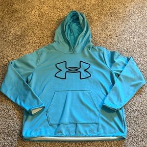 Under Armour Teal Hoodie with Black Logo